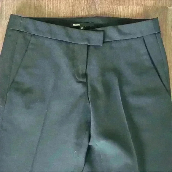 Maje black cropped trousers with pockets size 36 - Picture 4 of 9